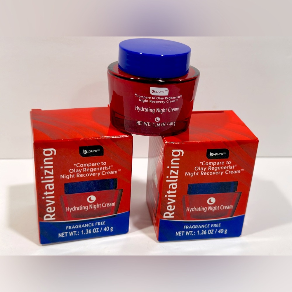 b•pure Revitalizing Hydrating Night Cream - 1.36Oz. - Set of 2